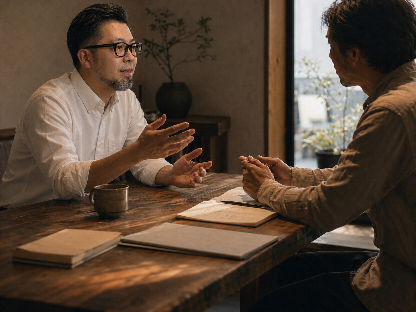 初回ヒアリングの対話風景